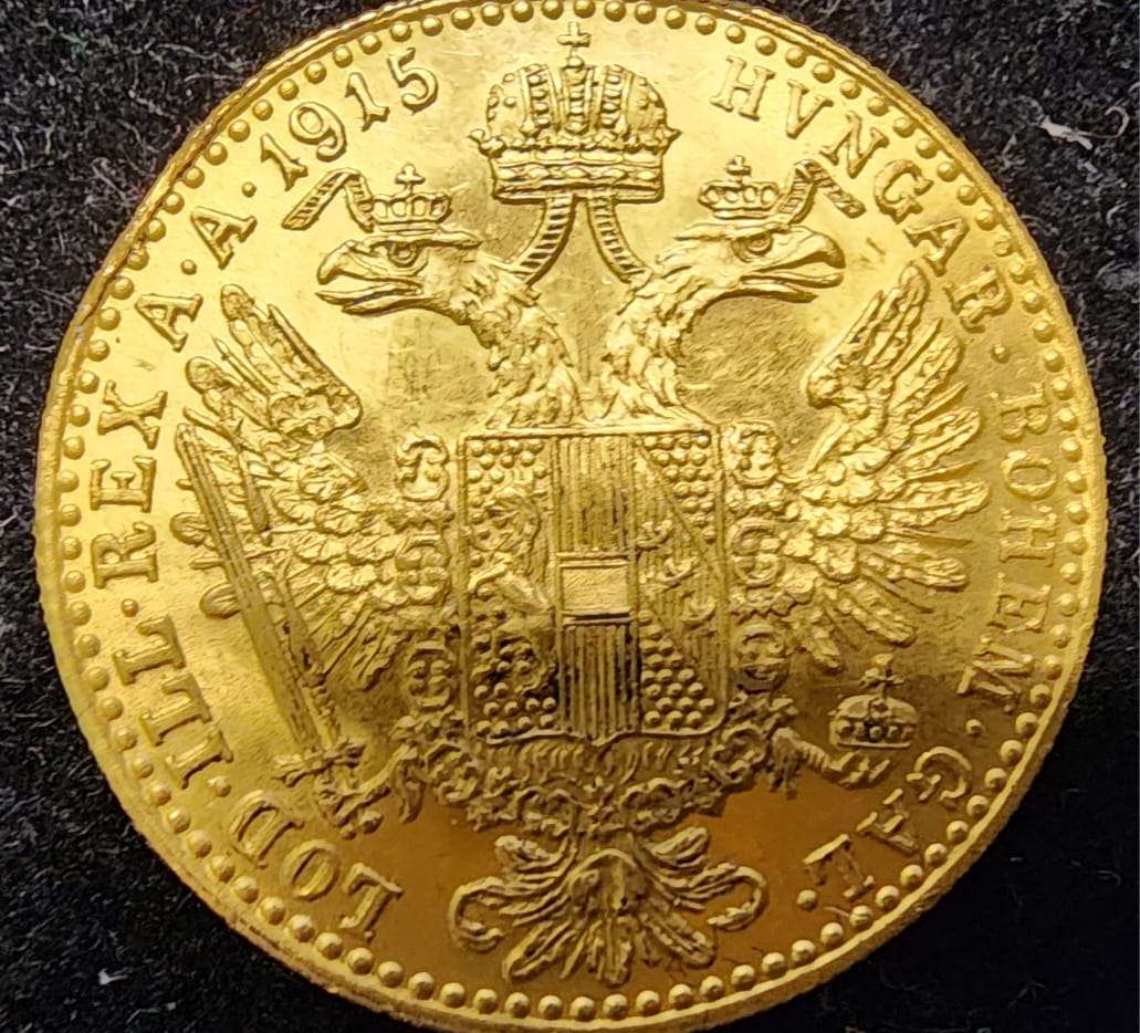 1915 GOLD FRANC.IOS.COINS-I.D.G.-AVSTRIAE-IMPERATOR COINS