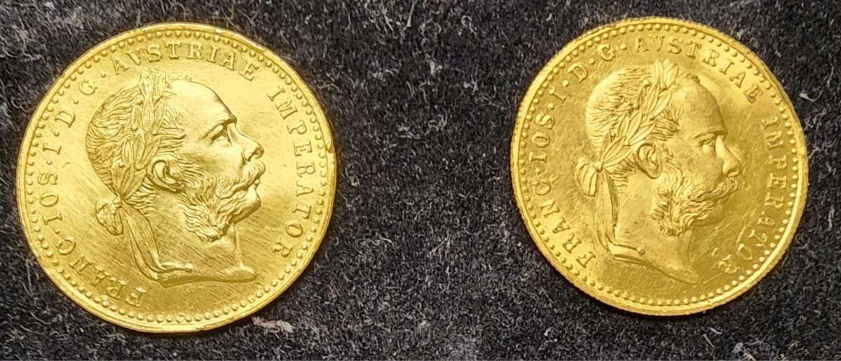 1915 GOLD FRANC.IOS.COINS-I.D.G.-AVSTRIAE-IMPERATOR COINS