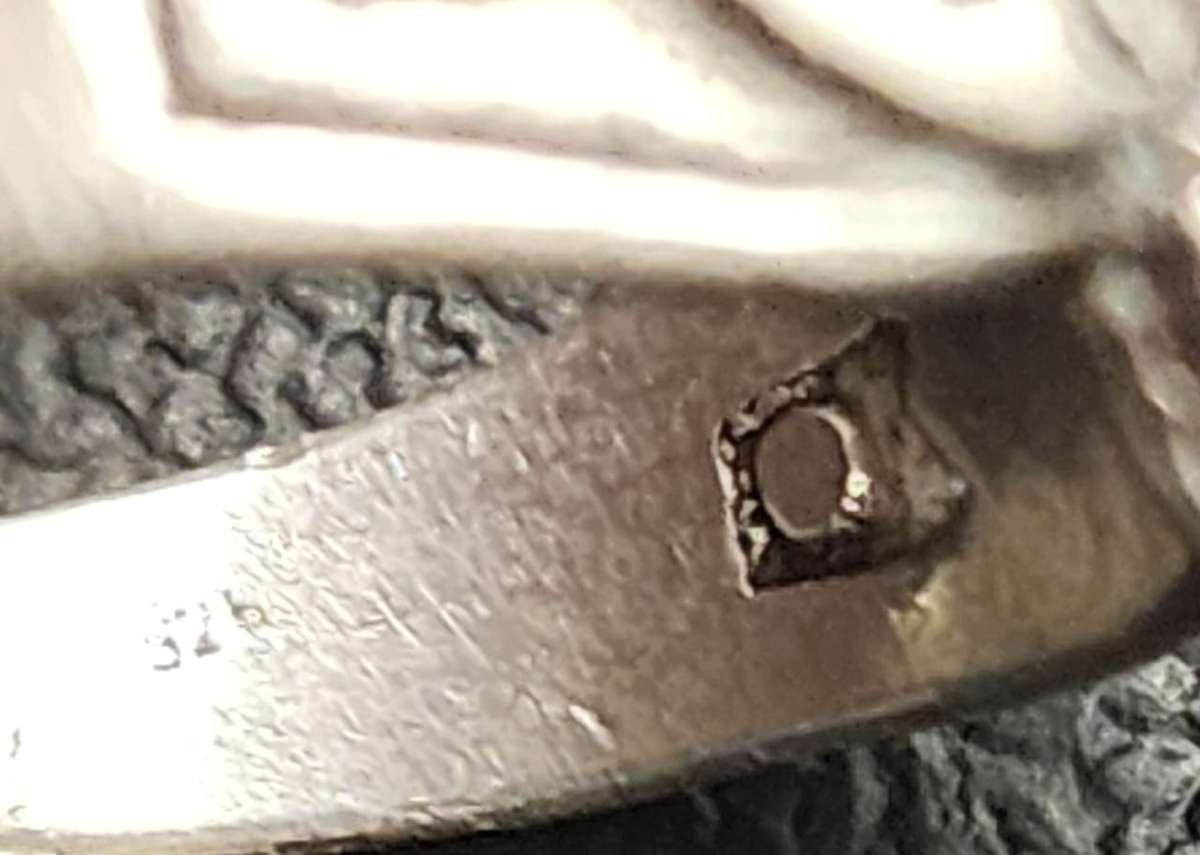 YING AND YANG 925 SILVER RING.