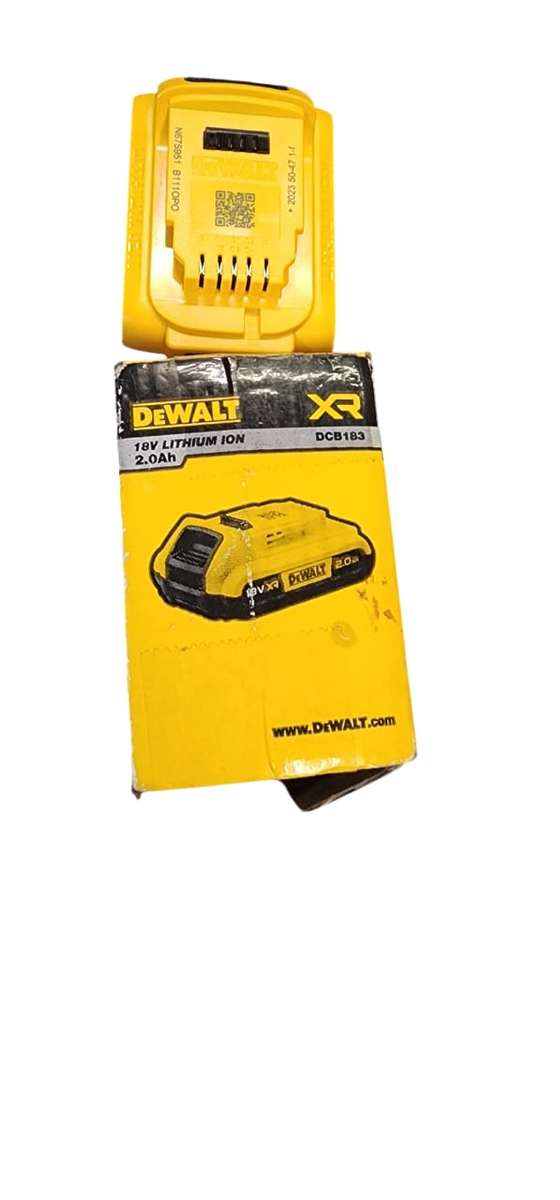 DE WALT 18V XR 2.0AH BATTERY LITHIUM ION SLIDE BATTERY PACK.
