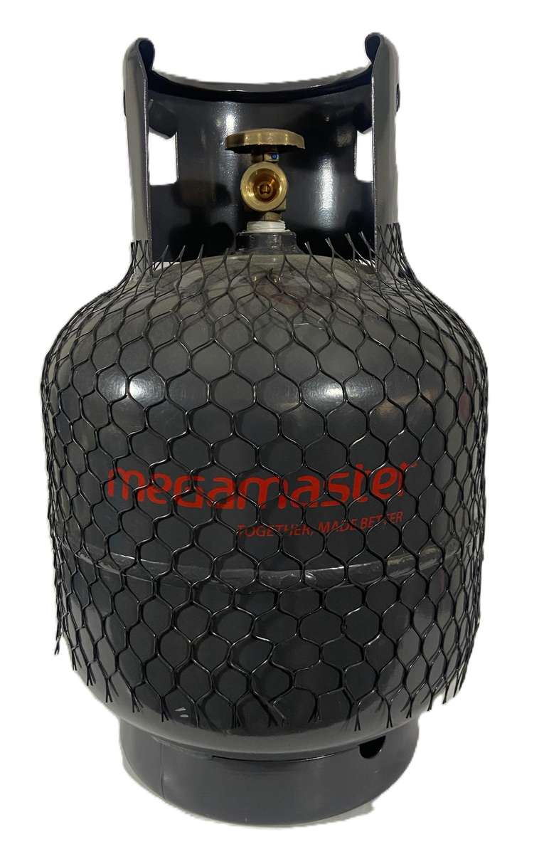 3 Panel Gas Heater with Regulator & Wheels - Goldair - GGH-42BA, with empty Gaz Cylinders 9kg