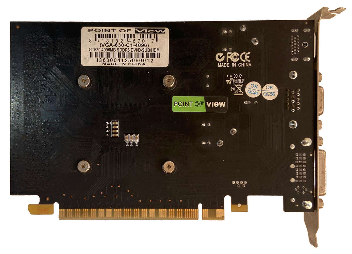 NVIDIA GeForce GT 630 4GB 128 bit GDDR3 Graphics Card - Directx 11.0, CUDA 2.1 OpenGL 4.6