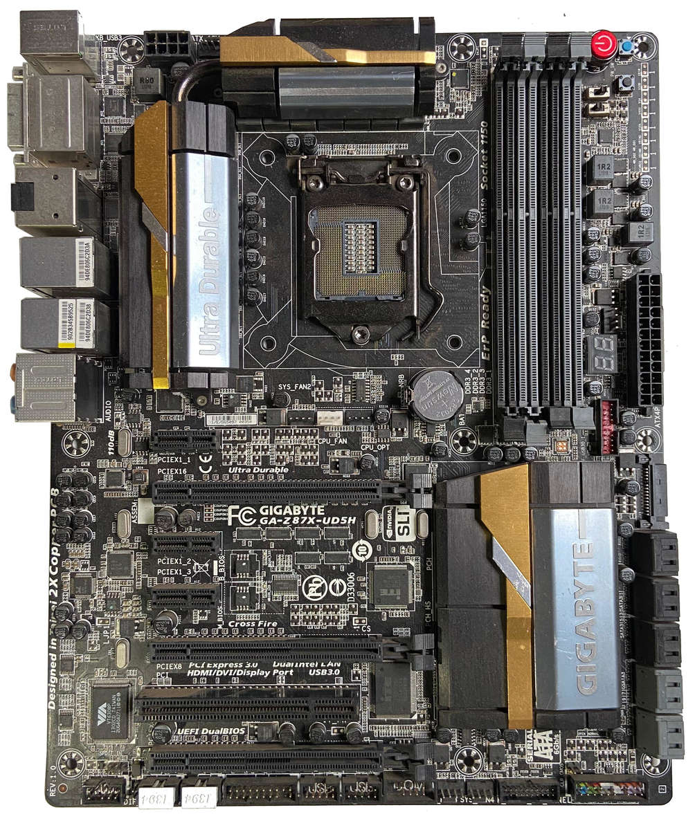 Gigabyte GA-Z87X_UD5H Motherboard PCB[SOLD FOR PART OR REPAIR]