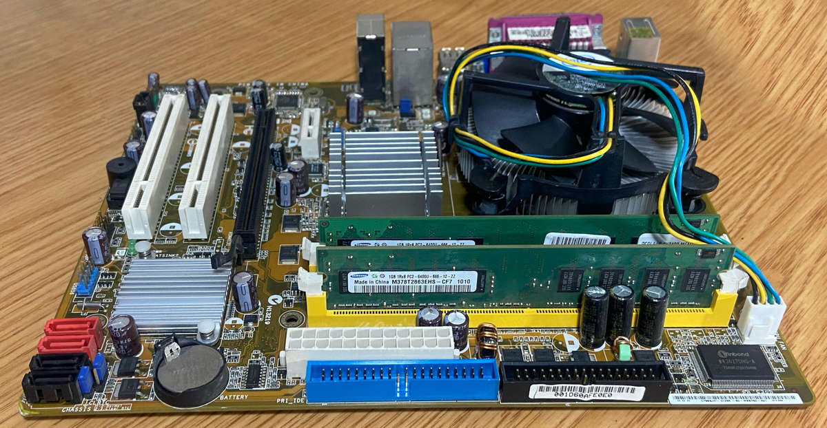 Motherboard, CPU, RAM Combo - Asus P5KPL-VM/S Motherboard, Intel Core 2 Duo 755, 2GB DDR2