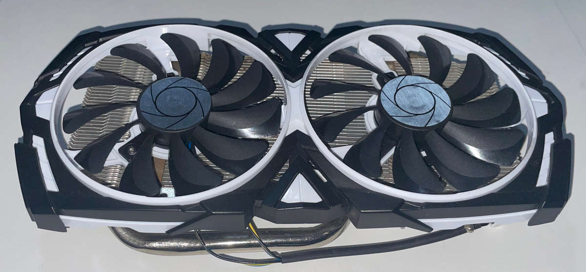 GPU Graphic card heat sink and fan, mounting hole 52.5 x 52.5mm