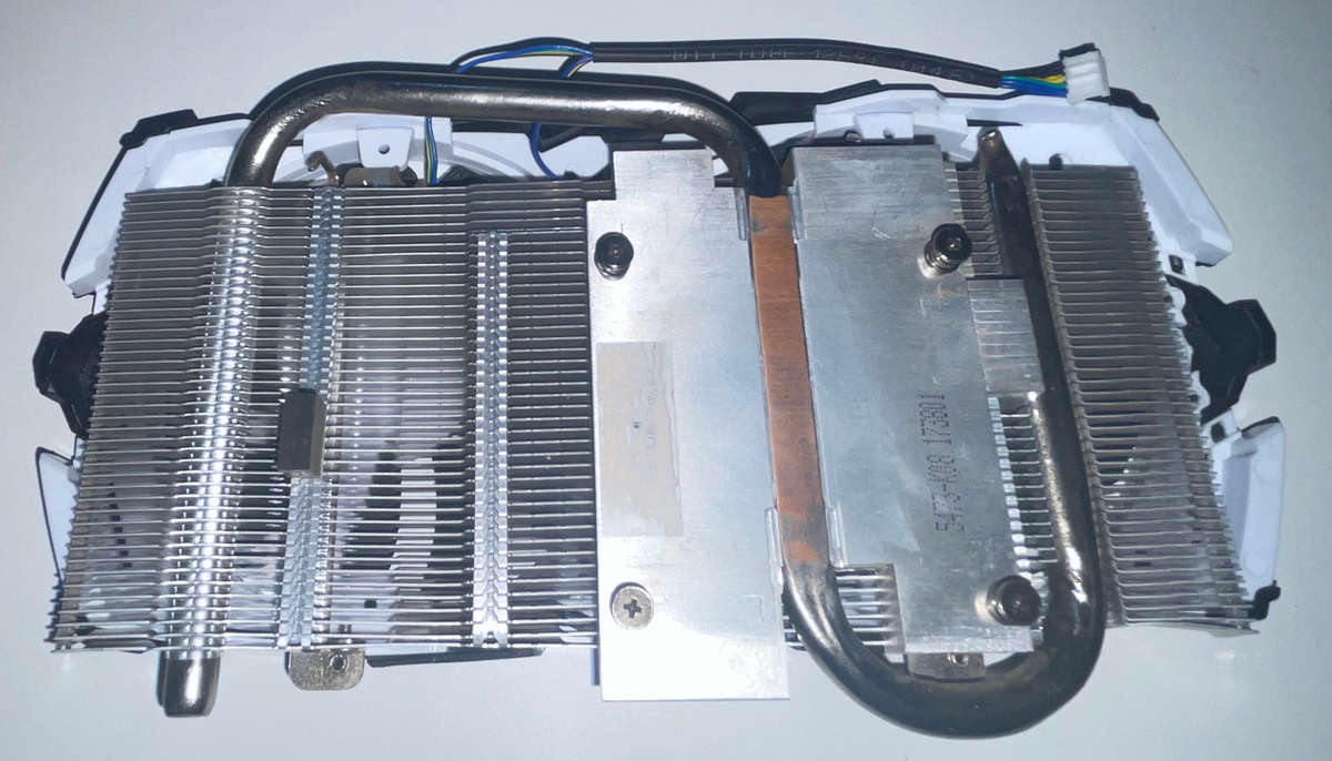 GPU Graphic card heat sink and fan, mounting hole 52.5 x 52.5mm
