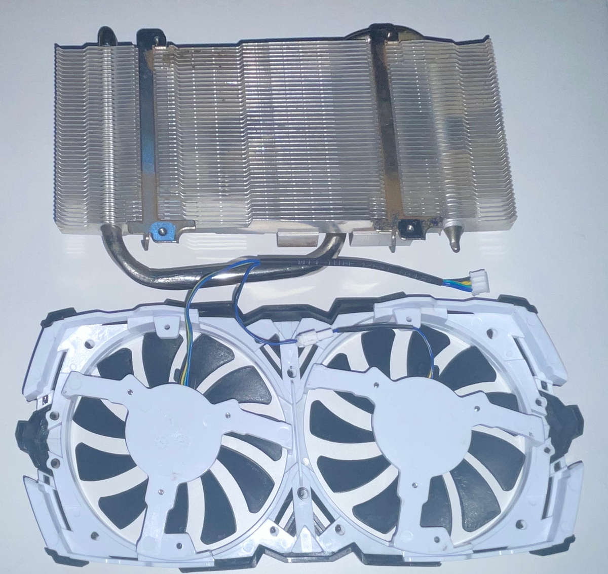 GPU Graphic card heat sink and fan, mounting hole 52.5 x 52.5mm