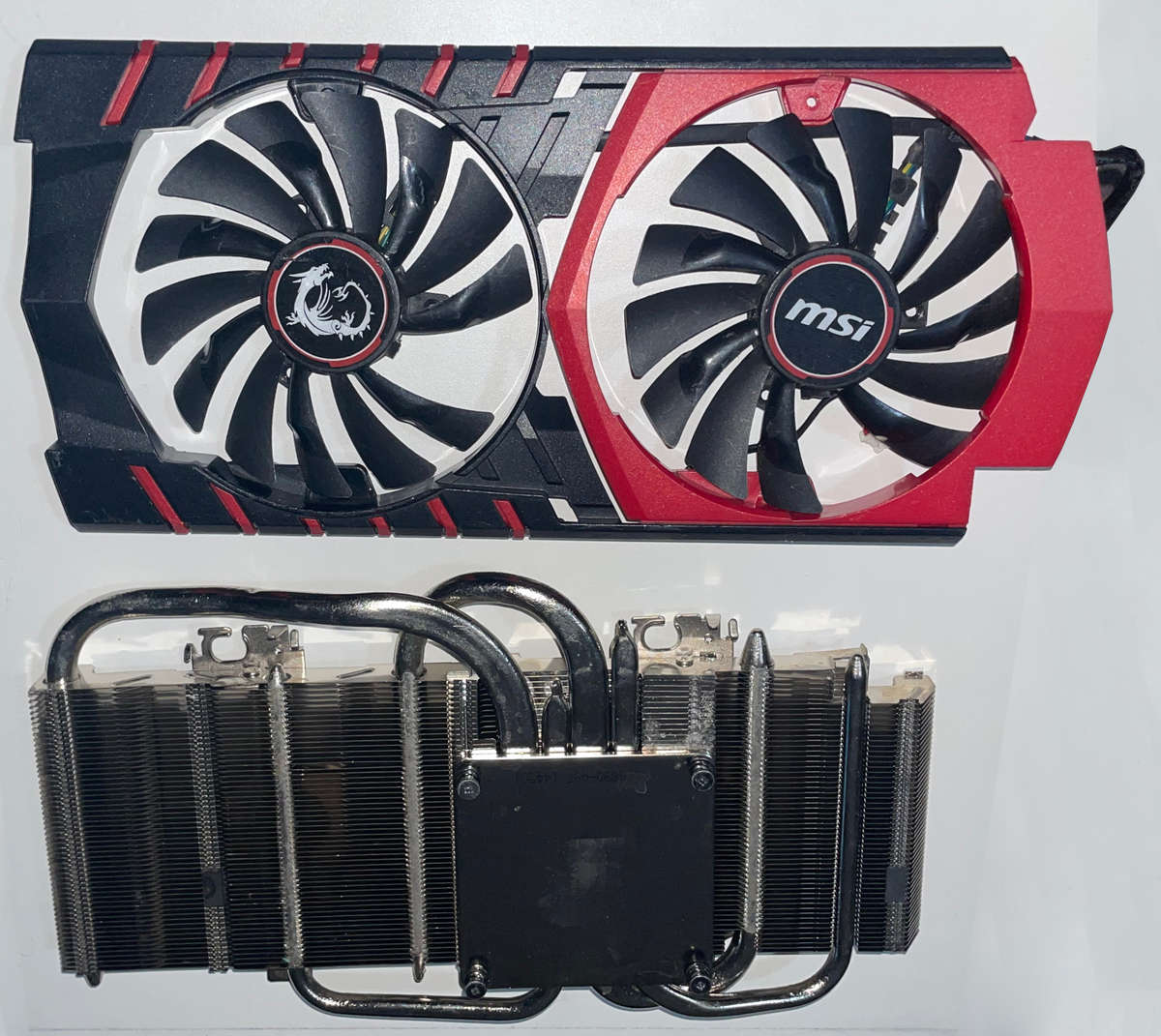 GPU Graphic card heat sink and fan, mounting hole 58 x 58mm (UNTESTED FAN)