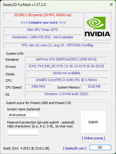NVIDIA GeForce GTS 250 512 MB 256 bit GDDR3 Graphics Card - Directx 10.0, CUDA 1.1 OpenGL 3.3