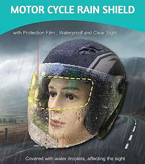 Rainproof Anti Fog Film For Helmets - Rainproof and High Transparency 2 in 1