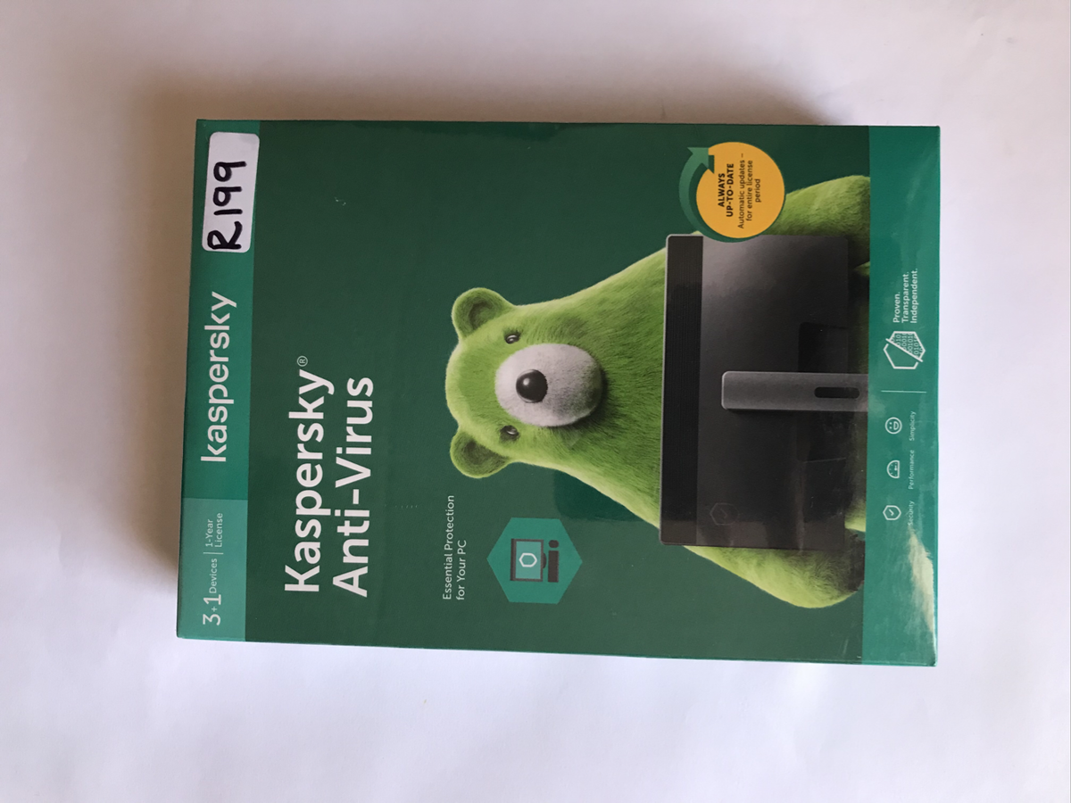 Kaspersky Antivirus 2018 (1 year 3+1 devices)