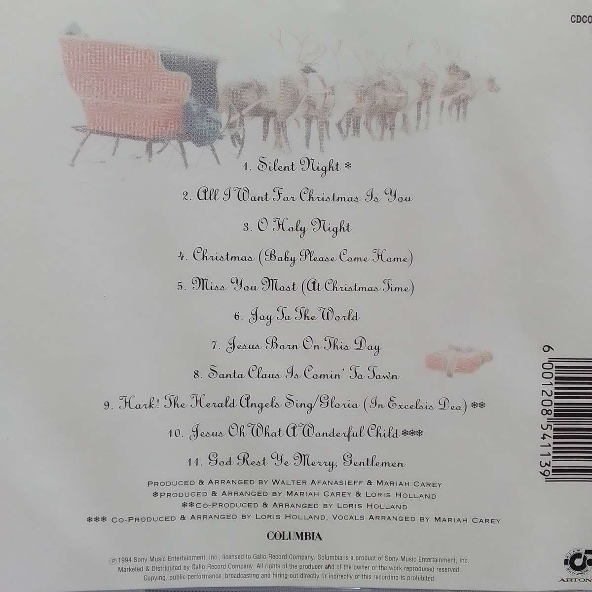 Mariah Carey(CD) Merry Christmas