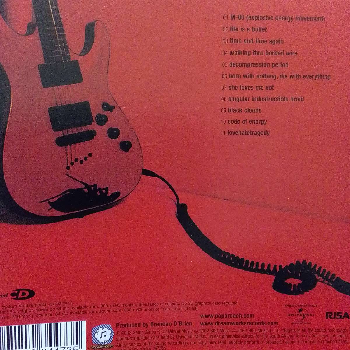 Papa Roach (CD) LoveHateTragedy