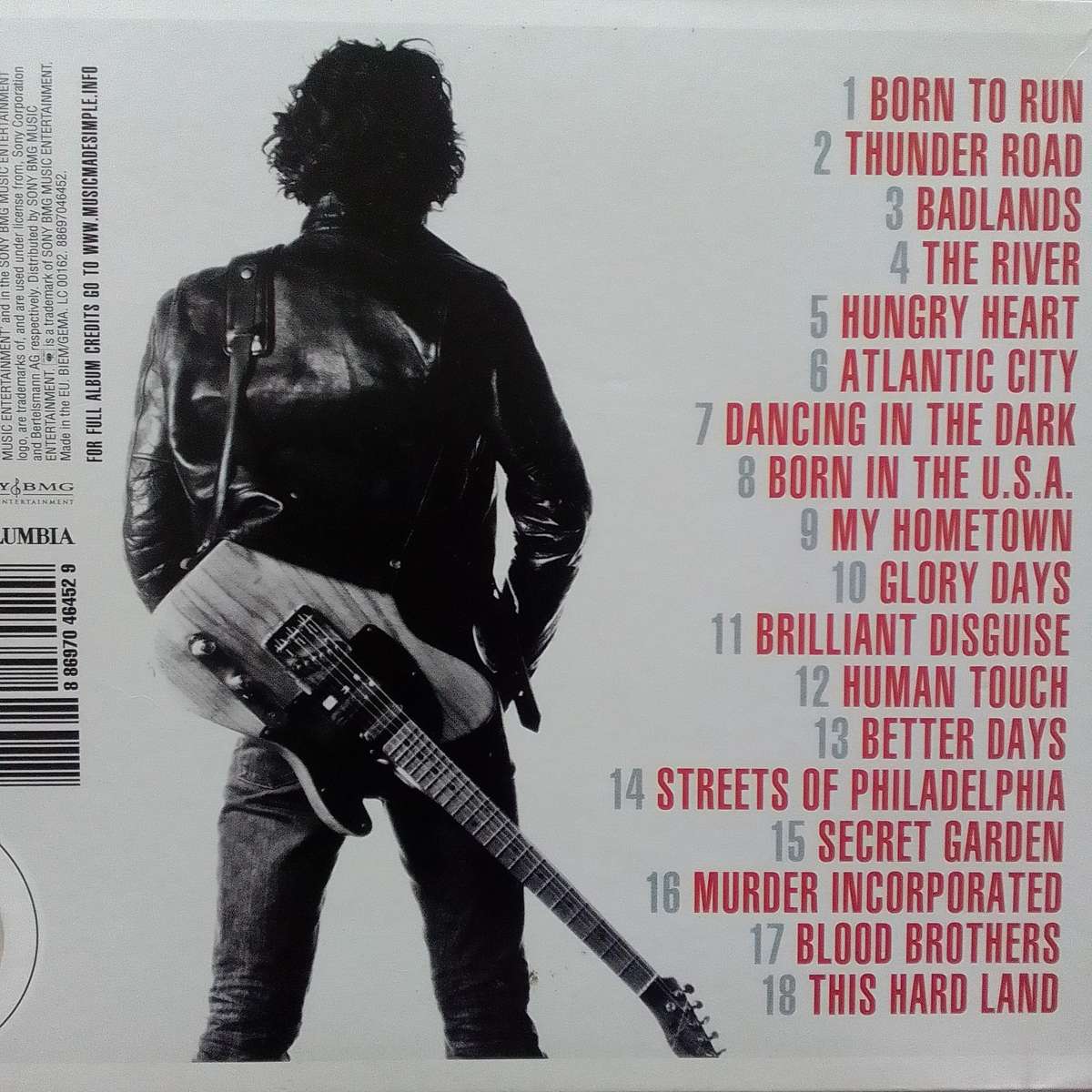 Bruce Springsteen (CD) Greatest Hits