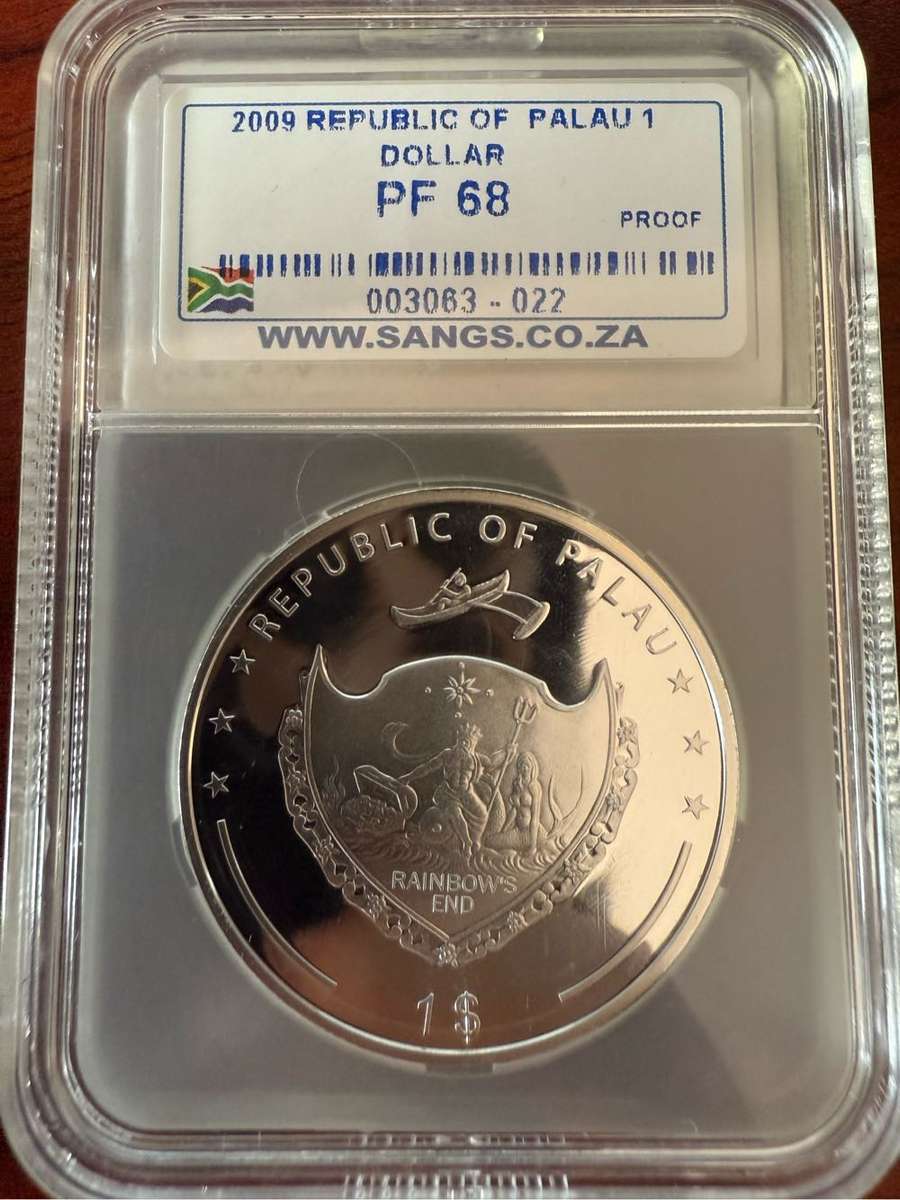 2009 REPUBLIC OF PALAU 1 DOLLAR PF68 1000 Mintage