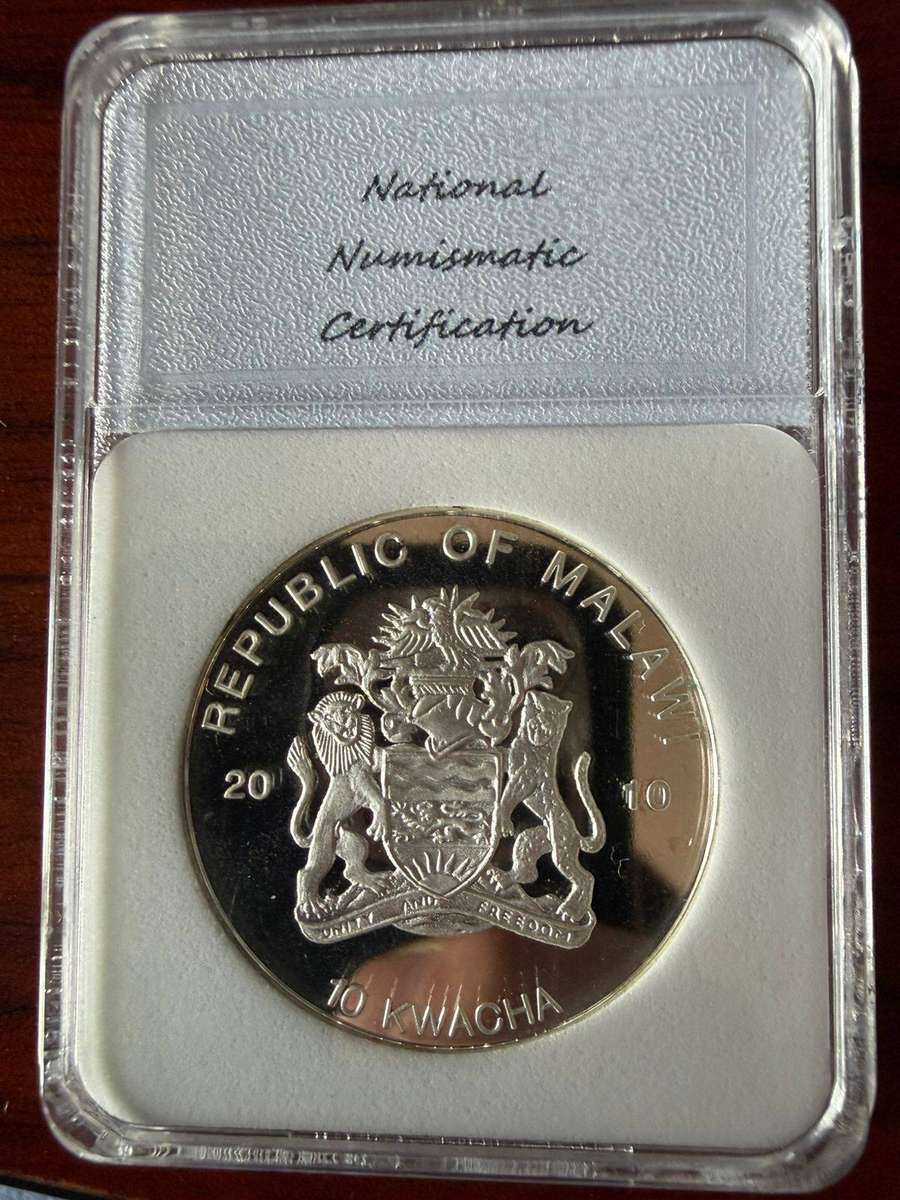 2010 10 Kwacha Darwin Frog PF70