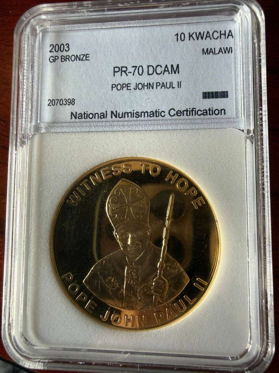 2003 10 Kwacha Pope John Paul II