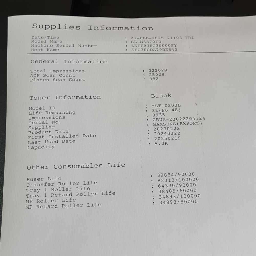 Samsung ProXpress M387OFD printer