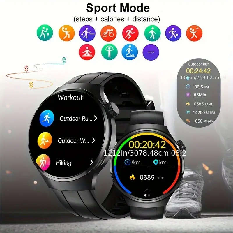 Smart watch with Call function, blood preasure, stress level detectors funcitons and more