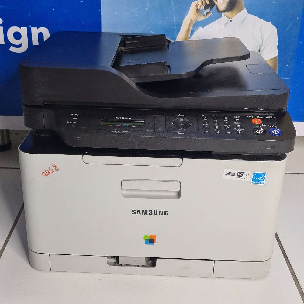 (Needs to be serviced) Samsung CLX 3305F wireless color printer