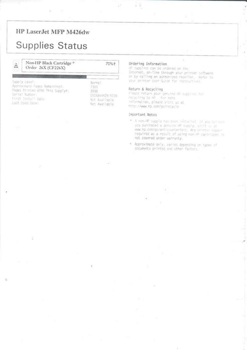 HP LaserJet Pro MFPM426 Series (see details)