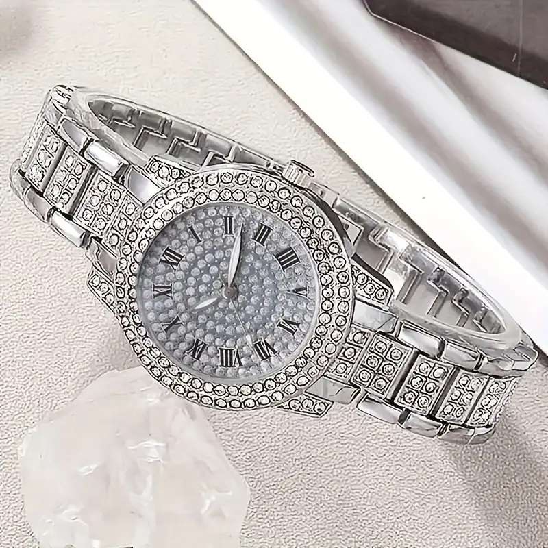 Fashion Female Quartz Luxury Bracelet Watch 2PC
