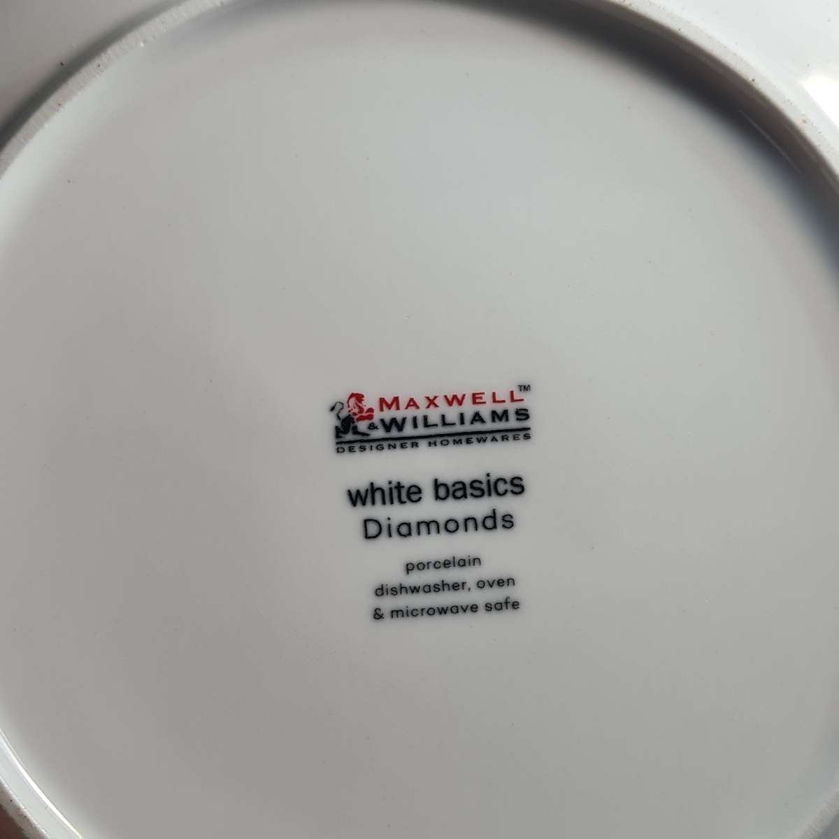 Maxwell $ Williams White Basics Diamonds Side Plates x 5