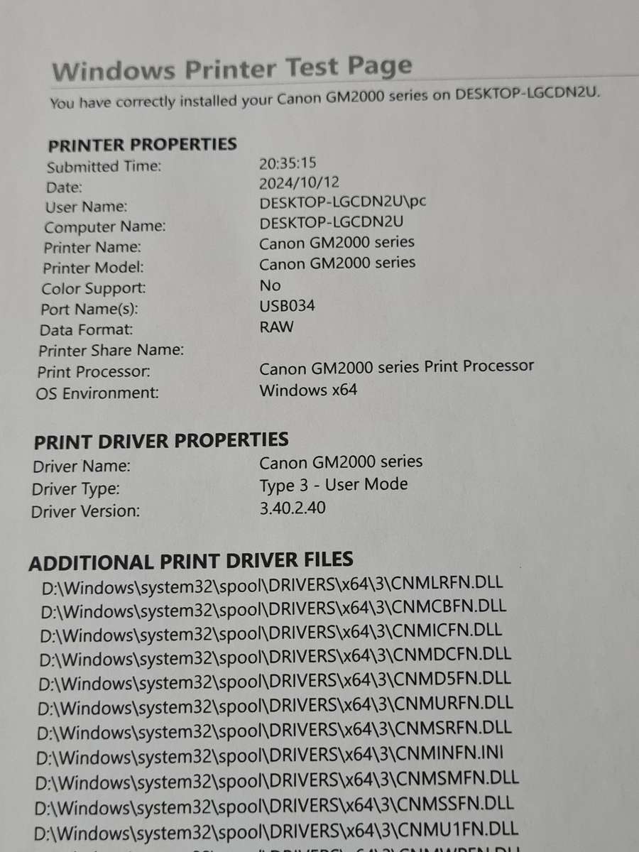 Canon Pixma GM2040 ink tank printer. Print up to 18 000 pages per single bottle