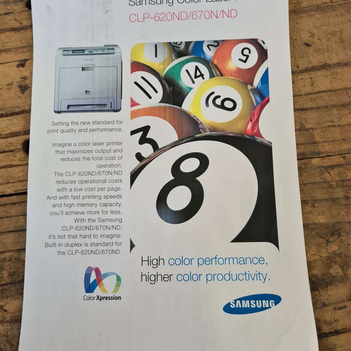 Samsung clp-620nd color printer