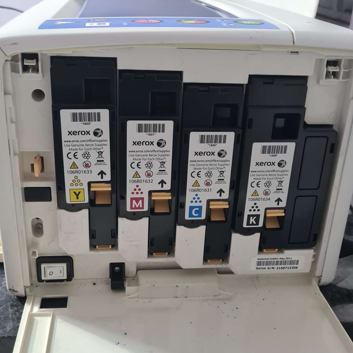 Xerox Phaser 6000 color LaserJet printer.