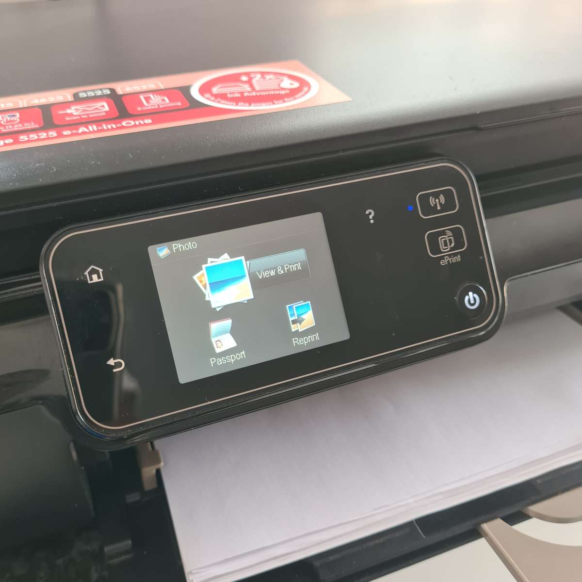 HP wireless ink advantage 5525 printer