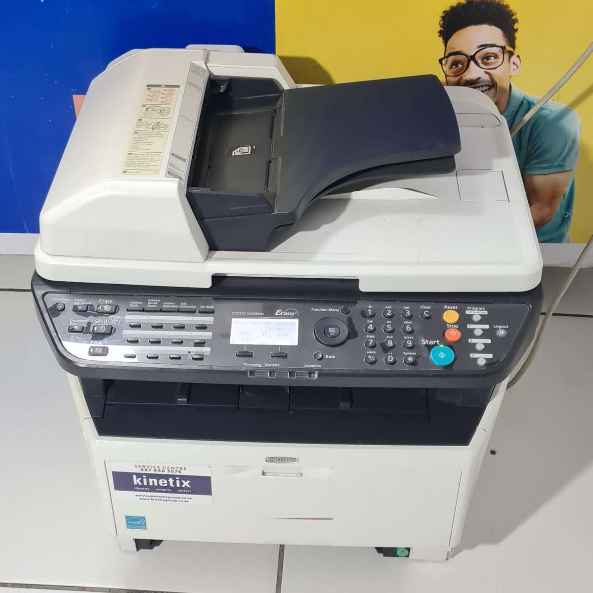 Kyocera ecosys m2535dn mono laser printer (See details)