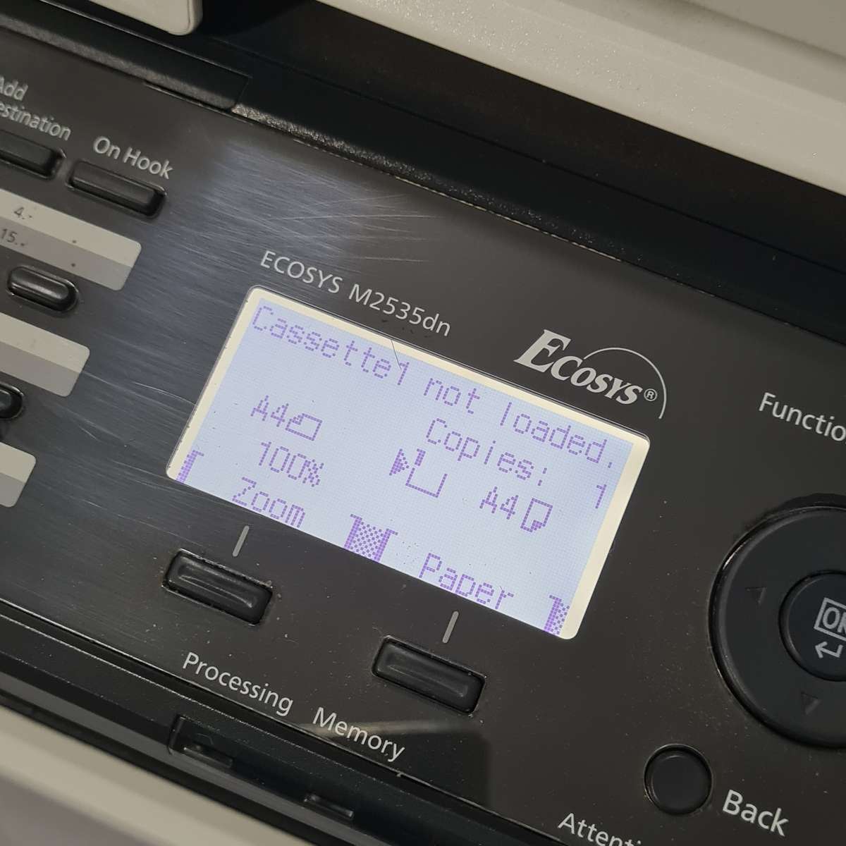 Kyocera ecosys m2535dn mono laser printer (See details)