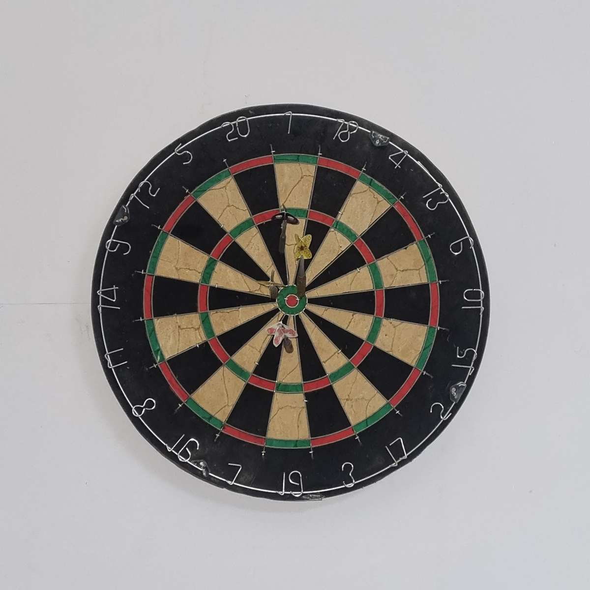 Dart Board with 8 darts