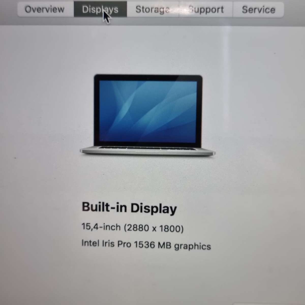 Macbook Pro i7 - 16GB/265 ssd Retina display