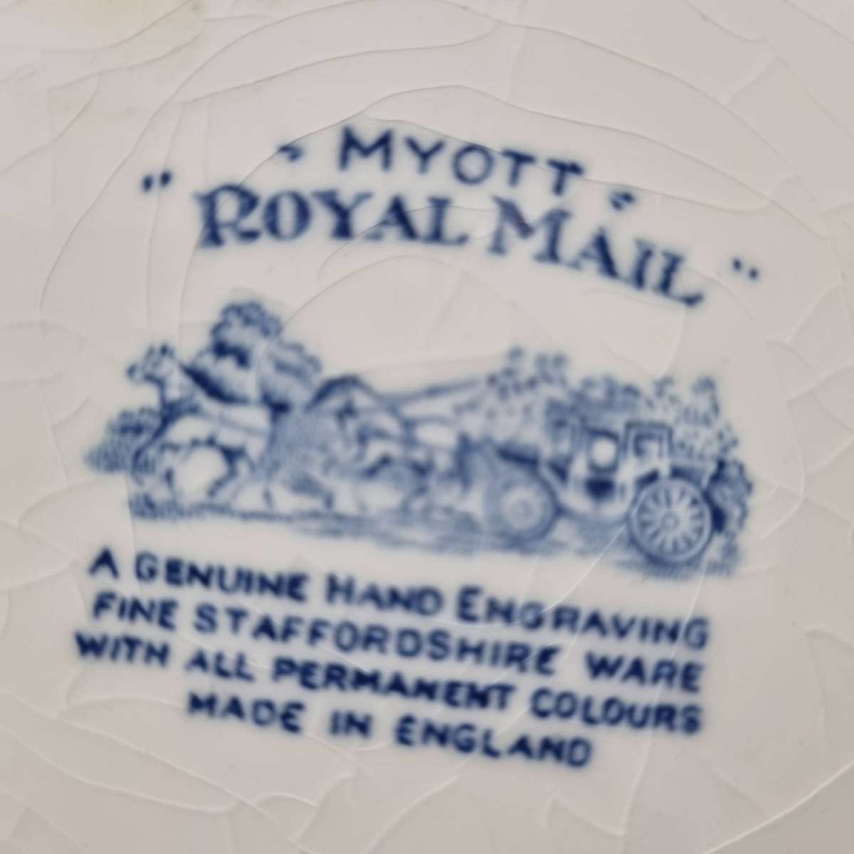 1930s Myott Royal Mail Staffordshire Ware (England).