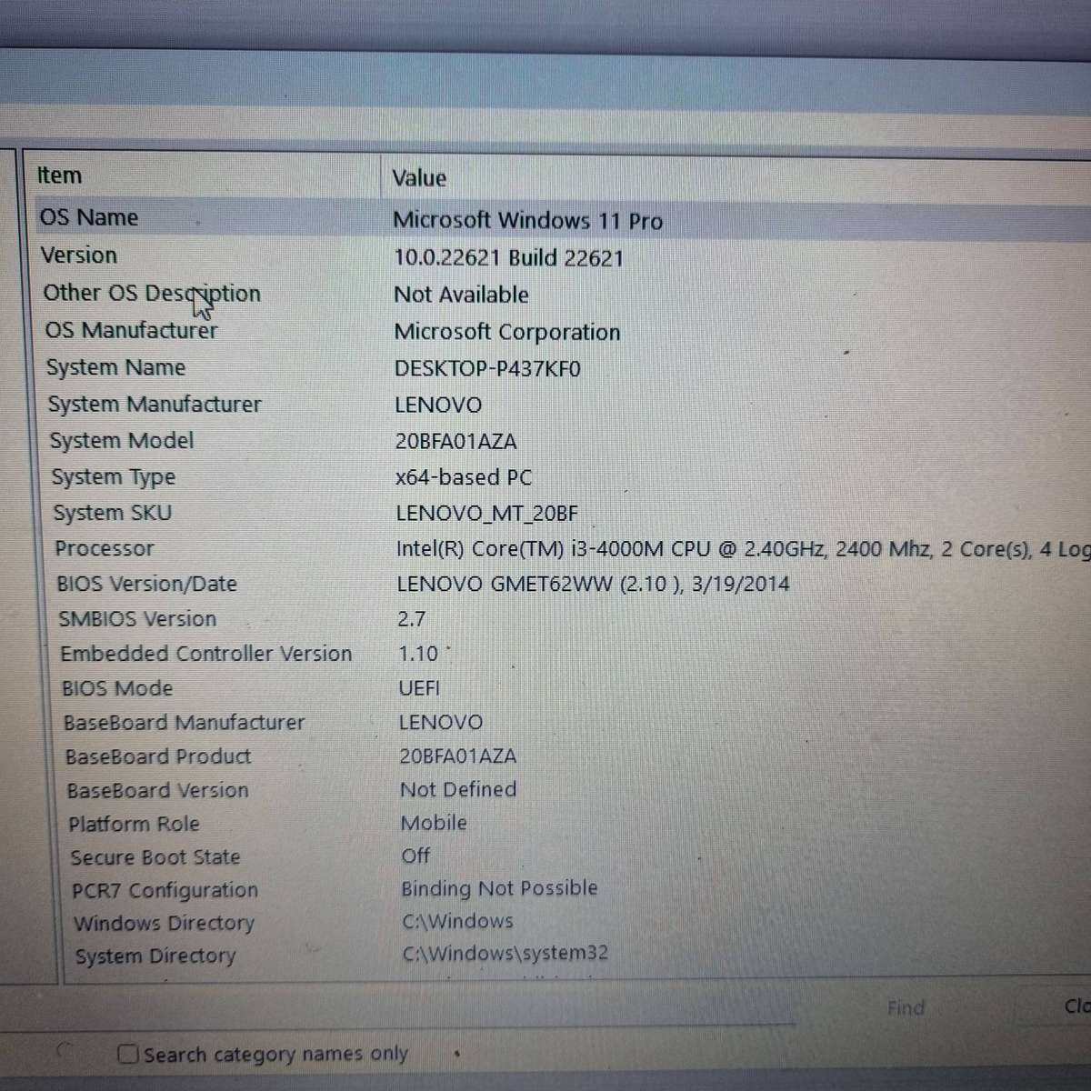 Lenovo core i3 ThinkPad