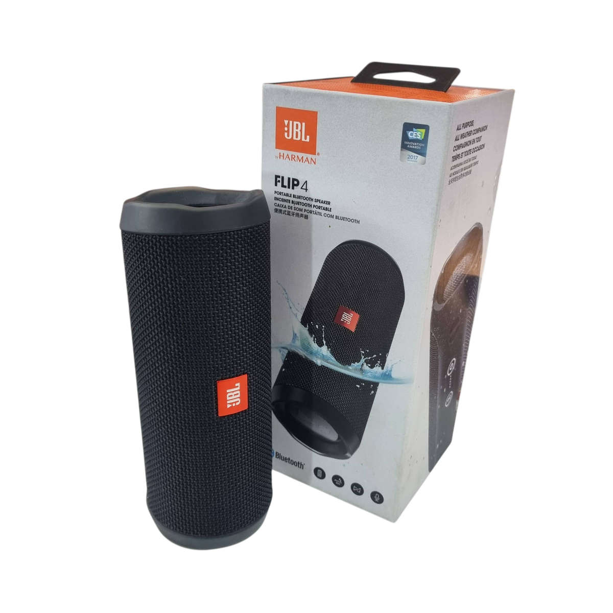 JBL Flip 4 with original box and manuals