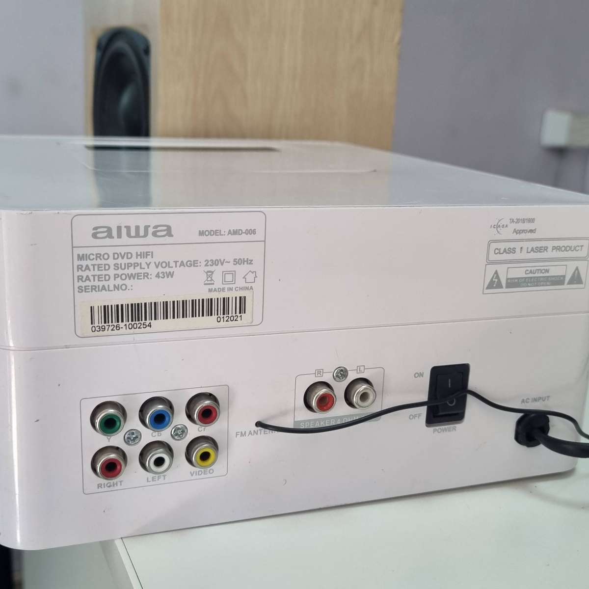 AIWA Bluetooth, CD, FM, Aux, Video player Model AMD-006