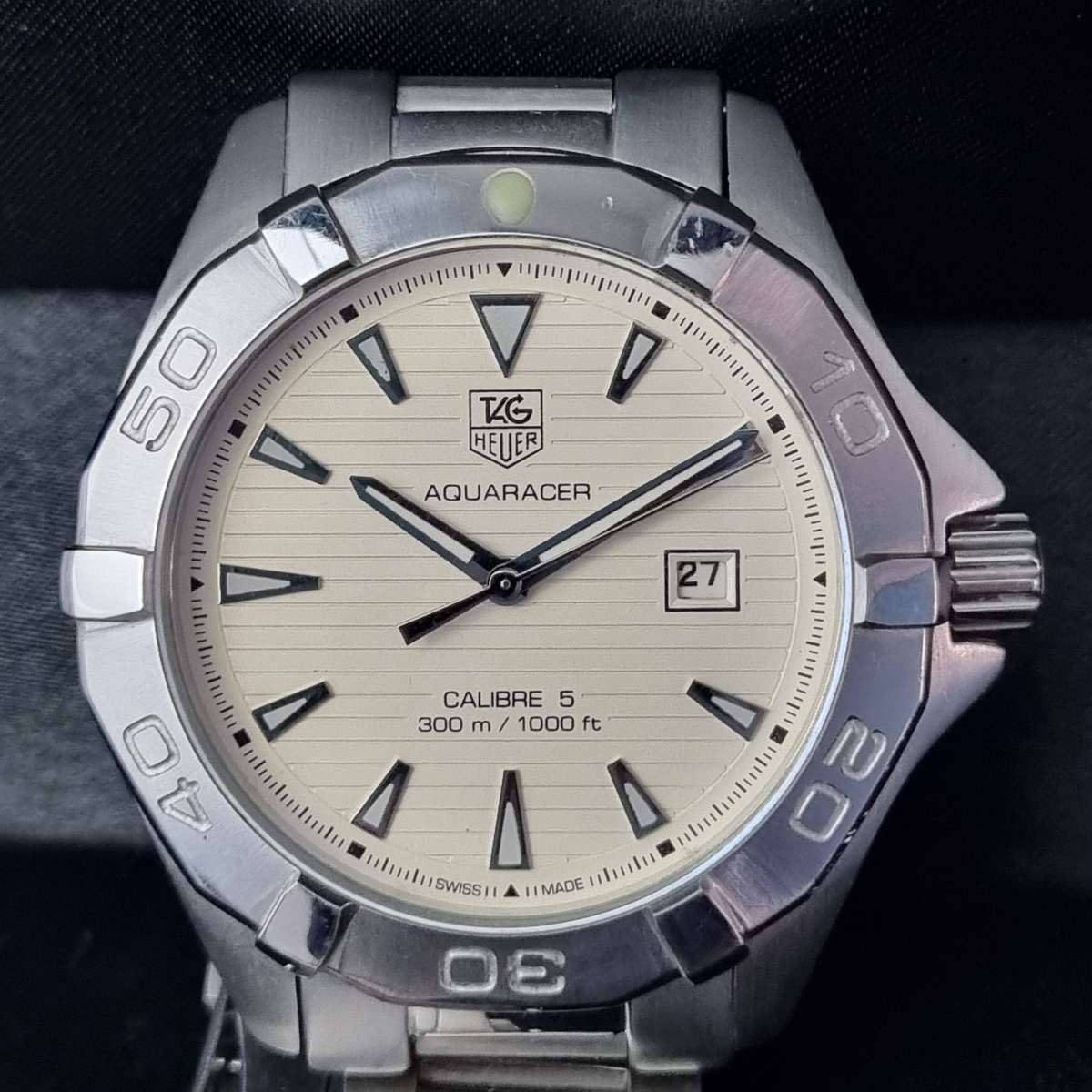 TAG Heuer Aquaracer WAY2110  Genuine Case (Automatic Model) with Quartz Conversion