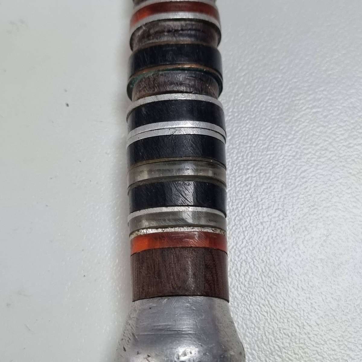 Antique Asian Ornamental Daggers (Pair)  Metal Handle & Decorative Sheath