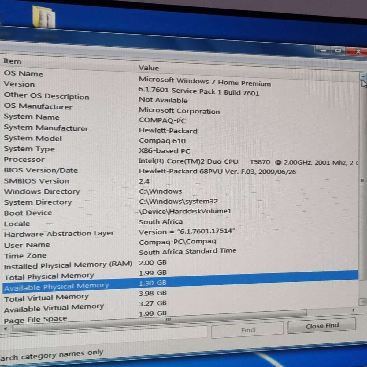 HP Compaq 610 laptop (working. See details)