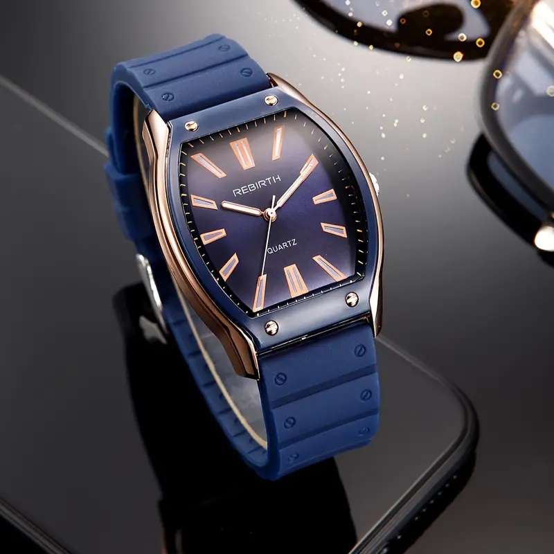 Extremly beautiful Rebirth 2024 Chic Wine Barrel-Inspired Women's Watch