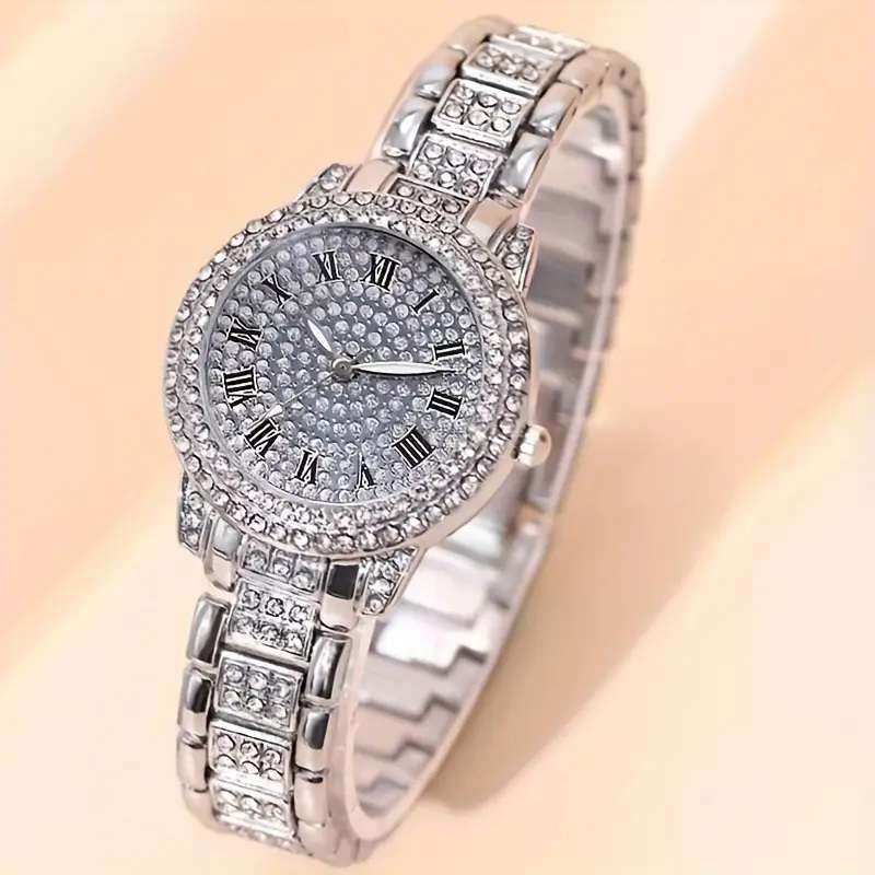 Fashion Female Quartz Luxury Bracelet Watch 2PC