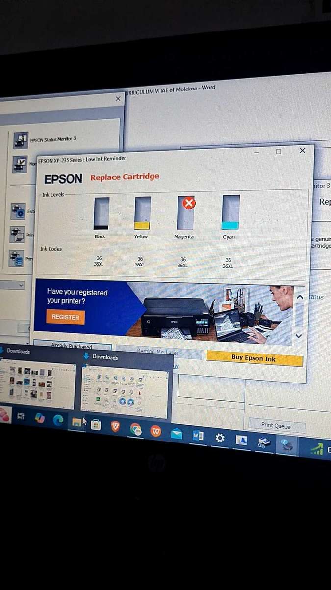 Epson xp-235a wifi printer (99% new)
