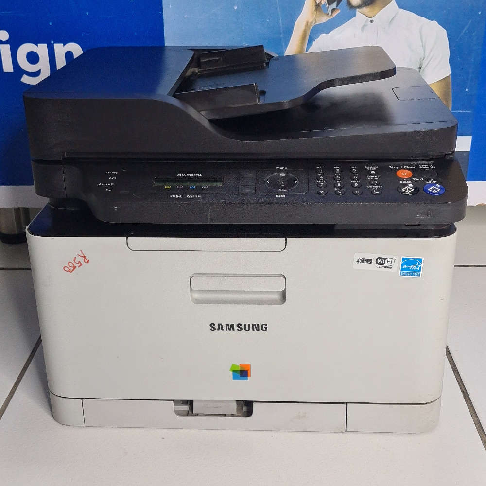 (Needs to be serviced) Samsung CLX 3305F wireless color printer