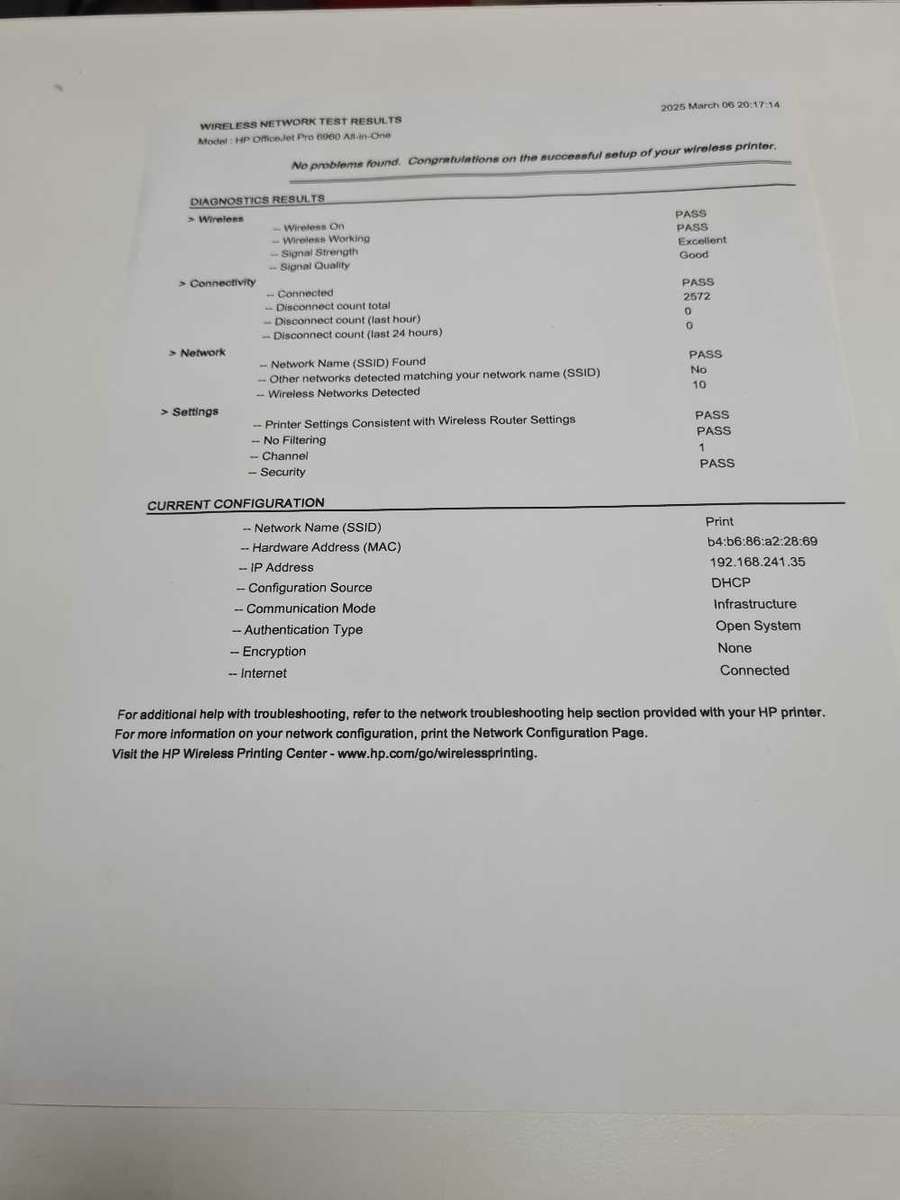 Wireless HP Officejet Pro 6960 all in one color printer (working 100%)