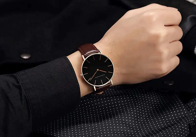 Hannah Brand Men'S Watch Features a Slim 6.9Mm Design with a Minimalist Dial,