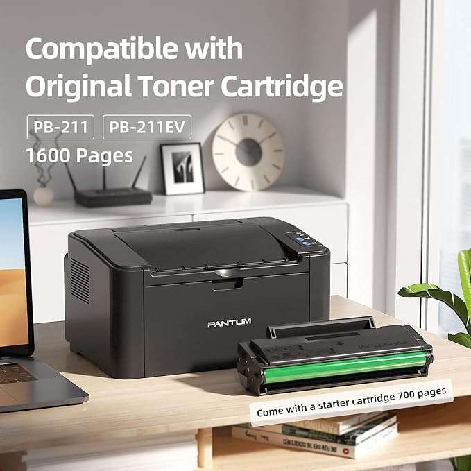 Wireless Pantum P2500W Mono Laser Wi-Fi Printer