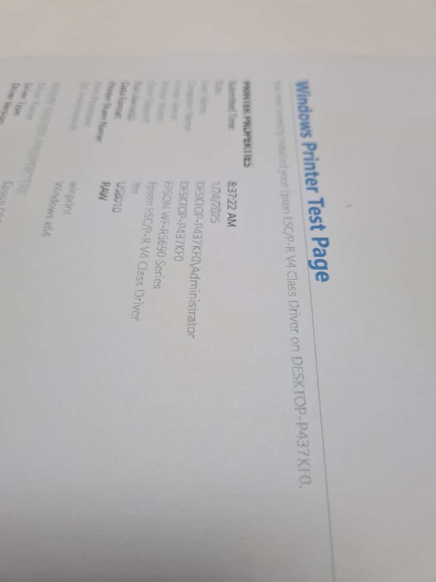 Epson Workforce Pro wf-r5690 (see details)